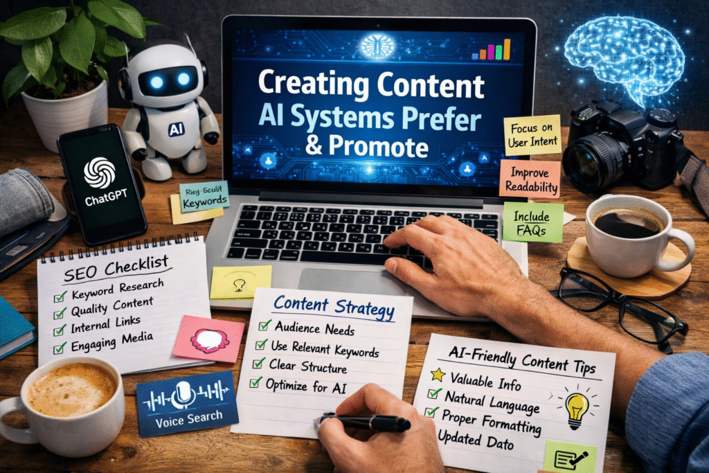 How to design content that AI systems prefer and promote
